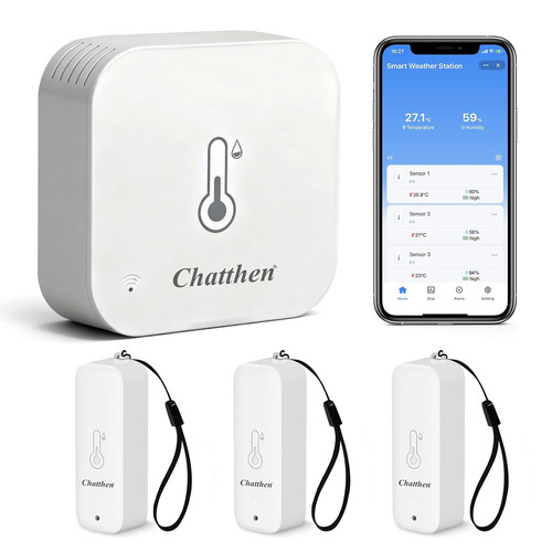 Thermomètre connecté wifi - thermomètre, connecté,