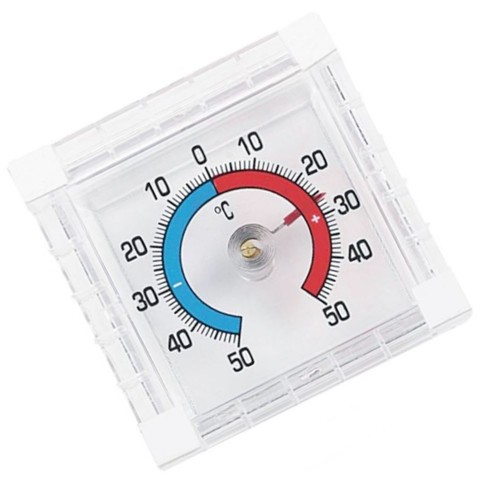 Thermomètre extérieur carré - thermomètre,